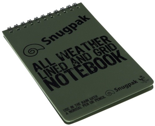 Snugpak notizblock wasserfest - notizblock,