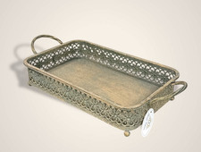 Dekoratives Tablett Metall