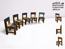 Boatwood by WMK I Einzigartiger & nachhaltiger bunter Kinderstuhl aus altem Boot