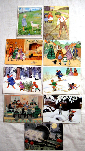Elsa beskow postkarten - 9, x