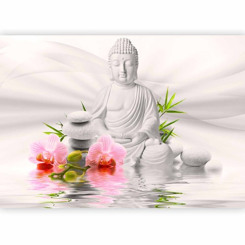 Buddha blumen steine zen - blumen,