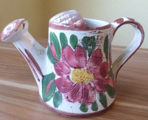Keramikgiesskanne florales - keramikgiesskanne,