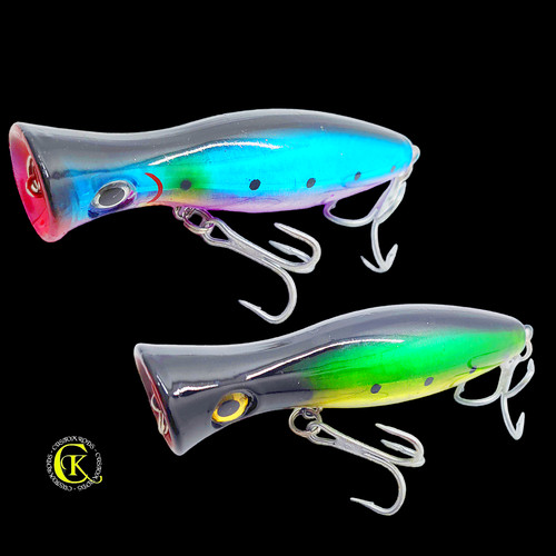 5cm popper topwater - 2x, 12,5cm