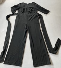 Ashley Brooke Overall Jumpsuit Einteiler Hosenanzug Schwarz Gr. 44