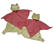 WIE NEU * 2 x IKEA FROSCH SCHMUSETUCH FABLER GRODA KUSCHELTUCH Schnuffeltuch rot