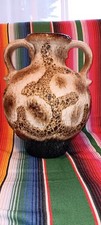 Spektakuläre seltene Dümler & Breiden 60er XL FAT LAVA Bodenvase West Germany sehr guter Zustand