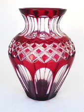 Vtg. Red Cut To Clear 9"