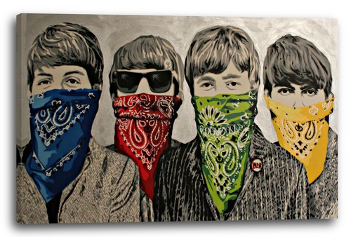 Kunstdruck banksy beatles - kunstdruck,