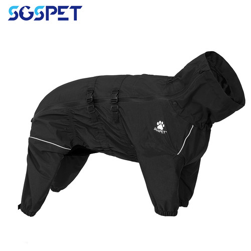 Hund regenmantel schwarz - hund,