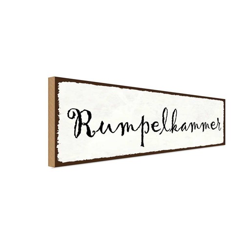 Holzschild 10x27 - , cm