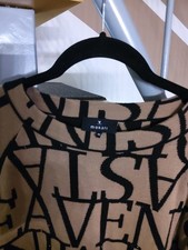 monari Pullover Gr 40 mit schwarzen glitzer Steinen 