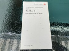 DB-Städteverbindungen Basel Bad Bf 1995/96 Fahrplan Deutsche Bahn