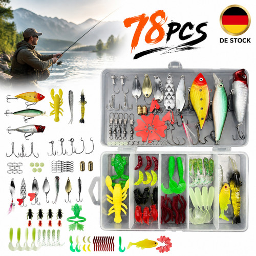 78pcs angelköder raubfisch - angelköder,