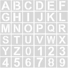 Stück alphabet schablonen - 36, alphabet-schablonen