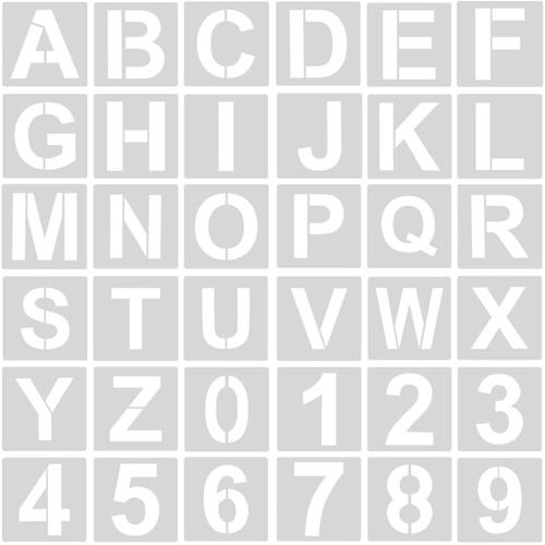 Stück alphabet schablonen - stück, alphabet-schablonen