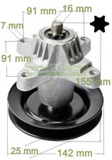 Messerspindel armigem stern - 6-armigem,