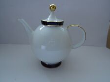 Schumann Arzberg Kaffeekanne Weiß mit Kobalt  H 22,5