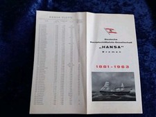 DDG  HANSA  Faltblatt, Flotte