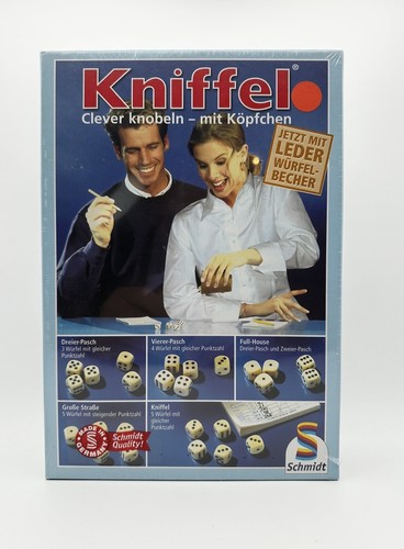 Kniffel mit lederwürfelbecher - kniffel,