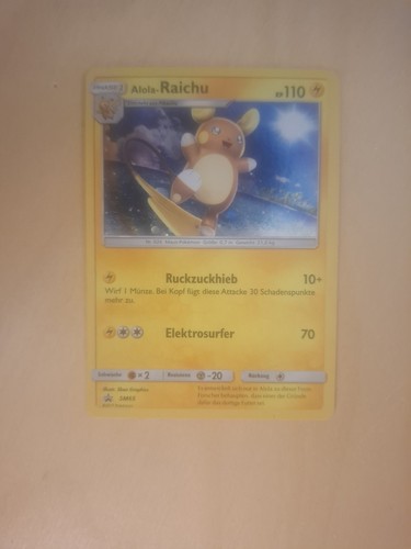 Pokemon karte alola raichu - karte,