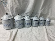Alte Emaille  Vorratsdosen