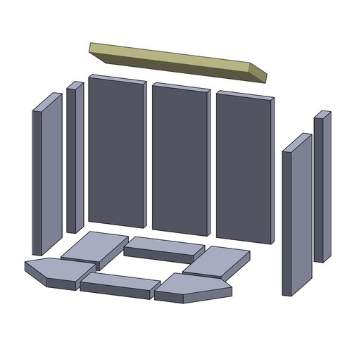 Heizgasumlenkplatte 447 145 - x,