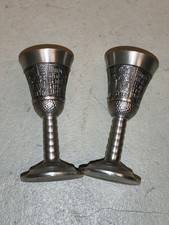 2 Stück Zinn Becher Kelch ca. 9,5cm hoch