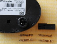 Stecker Kontakte Gehause Vorwahluhr 1530/33/Dreheregler Webasto Connektor 4polig