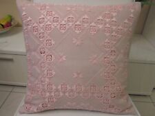 Handarbeiten Hardanger Kissen 40x40cm mit Kissenfüllung.