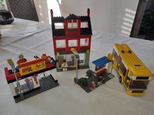 LEGO CITY: Stadtviertel (7641) kpl. mit Bus, Haltestelle, Pizzeria, Fahrradladen