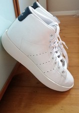 adidas by Stan Smith Bold High-Top-Sneakers, Unisex, weiß/navy ,  Gr.40, TOP!