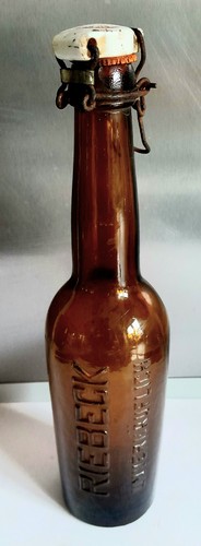 Alte bierflasche riebeck - bierflasche, und