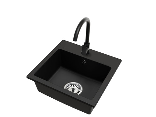Schwarze don granitspüle mit - schwarze,