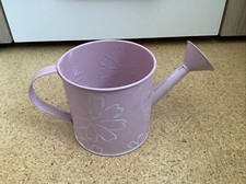 Blumentopf Metall rosa Gießkanne 