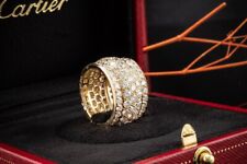 Cartier Ring Nigeria 750er Gelbgold mit Diamanten Brillanten OVP Vintage Schmuck