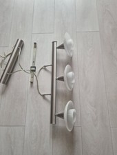 WOFl -  Pendelleuchte Deckenlampe 3x Glasschirm  höhenverstellbar Glas Gebraucht