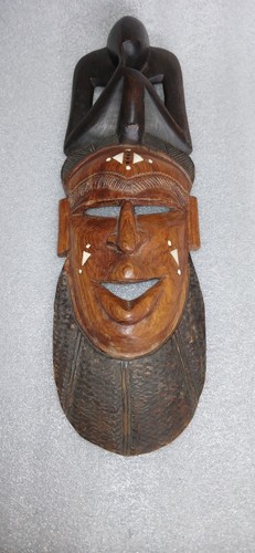 Afrikanische holzmaske cm - afrikanische,