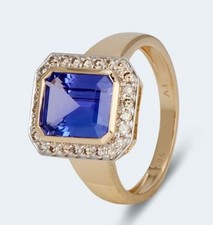 Harry Ivens IV Ring GG 585 Tansanit AAAA+ ca. 2,85 ct. und Brillanten