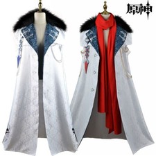 Genshin Impact Fatui Umhangt Tartaglia Mantel Uniform Cosplay Kostüme Halloween