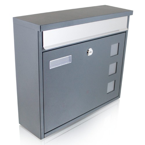 Design wandbriefkasten grau - wandbriefkasten,