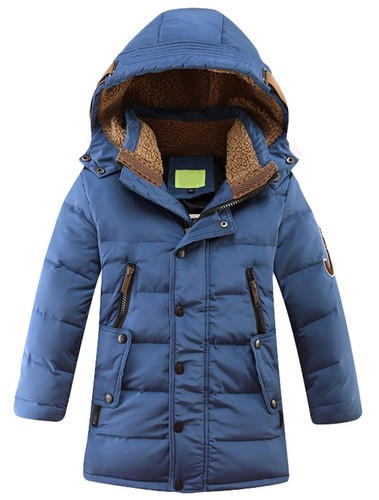 Jungen winterjacke mit - jungen, kapuze