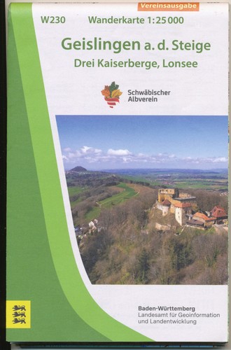 Wanderkarte w230 geislingen - wanderkarte,