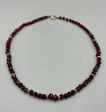 Schöne Kette Roter Granat 585