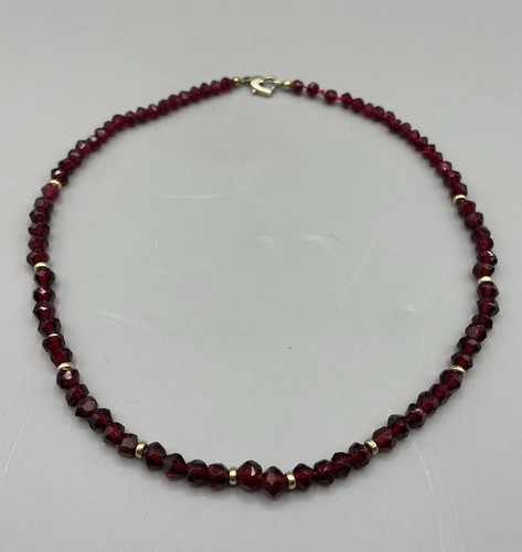 Schöne kette roter - roter, granat