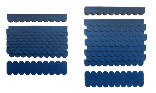 Mini dachschindeln blau - mini,