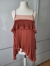Zara Plissiertes Top Mit