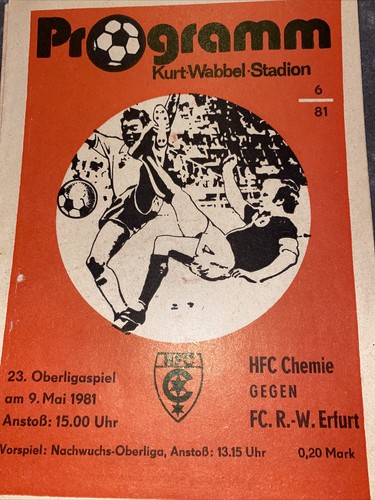 Programmheft hfc chemie rot - chemie-fc,