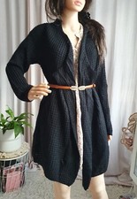 Damen Strickmantel Strickjacke