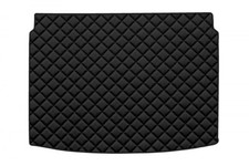 Black eco leather trunk mat