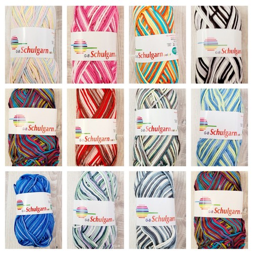 Schullgarn color 100 - g-b, 100%